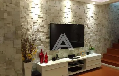 Sobrado com 3 dormitórios à venda, 221 m² - vila camilópolis - santo andré/sp