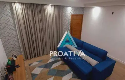 Sobrado com 3 dormitórios à venda, 175 m²- vila homero thon - santo andré/sp