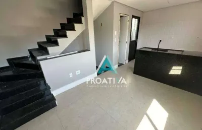 Sobrado com 2 dormitórios à venda, 72 m²- vila alzira - santo andré/sp