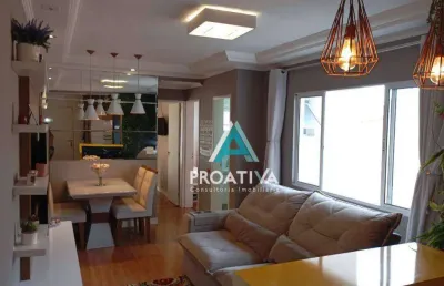 Cobertura com 2 dormitórios à venda, 100 m² - jardim santo antônio - santo andré/sp