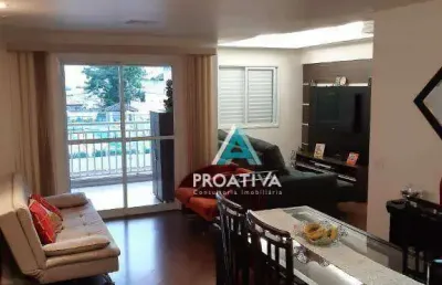 Apartamento com 2 dormitórios à venda, 77 m² - campestre - santo andré/sp
