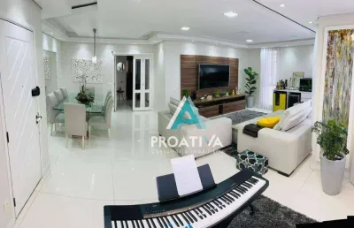 Apartamento com 3 dormitórios à venda, 158 m²- vila santa teresa - santo andré/sp