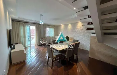Cobertura com 3 dormitórios à venda, 112 m²  - santa maria - santo andré/sp