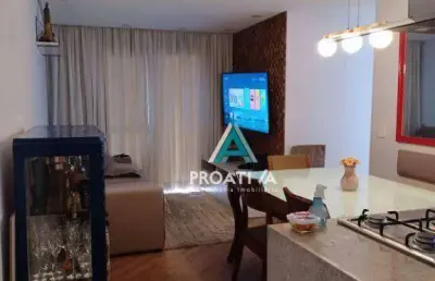 Apartamento com 3 dormitórios à venda, 77 m² - campestre - santo andré/sp