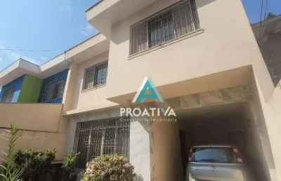 Sobrado com 3 dormitórios à venda, 162 m² - jardim - santo andré/sp