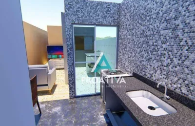 Cobertura com 3 dormitórios à venda, 140 m² por r$ 550.000,00 - vila américa - santo andré/sp