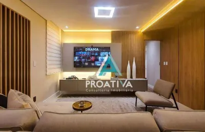 Apartamento com 3 dormitórios à venda, 177 m² - jardim - santo andré/sp