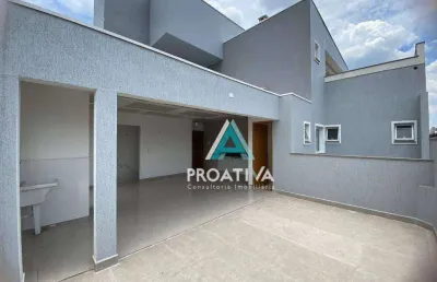 Cobertura com 2 dormitórios à venda, 108 m²  - casa branca - santo andré/sp
