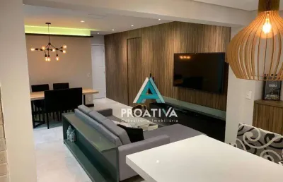 Apartamento com 3 dormitórios à venda, 103 m² - centro - santo andré/sp