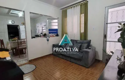 Casa com 2 dormitórios à venda, 93 m² - santa maria - santo andré/sp
