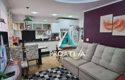 Cobertura com 3 dormitórios à venda, 138 m² por r$ 490.000,00 - vila helena - santo andré/sp