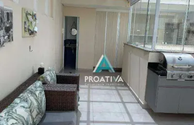 Cobertura com 2 dormitórios à venda, 100 m²  - parque das nações - santo andré/sp