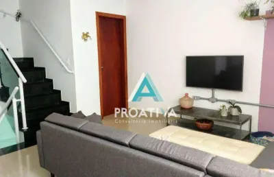 Sobrado com 3 dormitórios à venda, 128 m² por r$ 655.000,00 - vila valparaíso - santo andré/sp