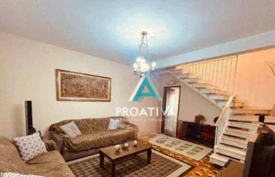 Sobrado com 3 dormitórios à venda, 192 m²- vila homero thon - santo andré/sp