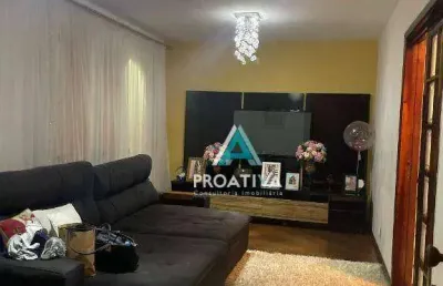 Sobrado com 3 dormitórios à venda, 219 m²- vila eldízia - santo andré/sp