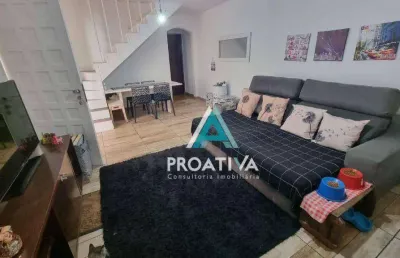 Sobrado com 3 dormitórios à venda, 144 m² - vila homero thon - santo andré/sp