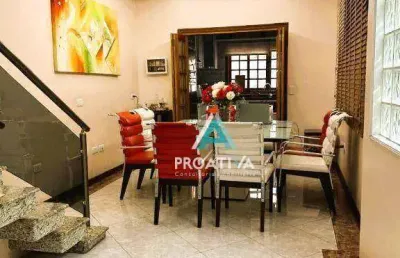 Sobrado com 3 dormitórios à venda, 195 m²  - vila camilópolis - santo andré/sp