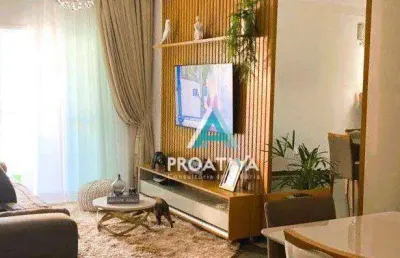 Apartamento com 3 dormitórios à venda, 115 m²  - vila pires - santo andré/sp