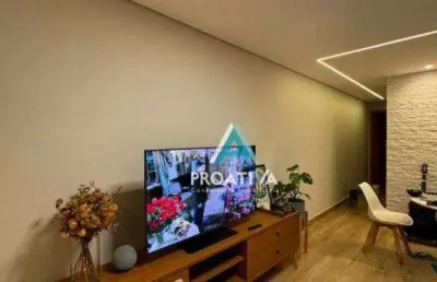 Cobertura com 2 dormitórios à venda, 120 m² - campestre - santo andré/sp