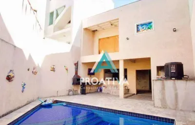 Casa com 3 dormitórios à venda, 156 m² - utinga - santo andré/sp