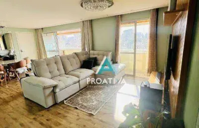 Apartamento com 3 dormitórios à venda, 128 m² - centro - santo andré/sp