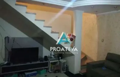 Sobrado com 3 dormitórios à venda, 154 m² - jardim jamaica - santo andré/sp