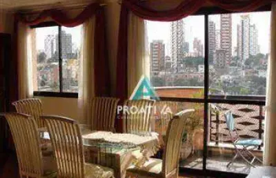 Apartamento com 4 dormitórios à venda, 169 m²- centro - santo andré/sp