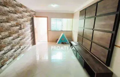 Sobrado com 3 dormitórios à venda, 101 m²- centro - santo andré/sp