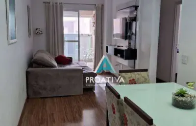 Apartamento com 3 dormitórios à venda, 84 m² - vila valparaíso - santo andré/sp