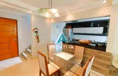 Cobertura à venda, 168 m² por r$ 745.000,05 - parque das nações - santo andré/sp