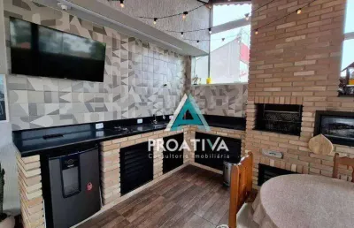 Cobertura com 2 dormitórios à venda, 114 m² - jardim paraíso - santo andré/sp