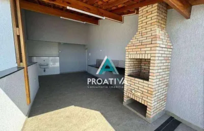 Cobertura com 2 dormitórios à venda, 138 m²- santa maria - santo andré/sp