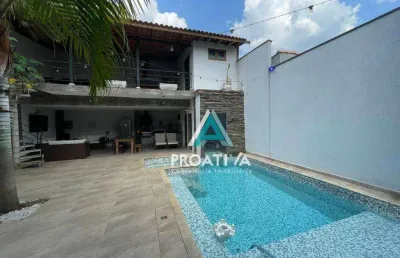 Sobrado com 4 dormitórios à venda, 360 m² por r$ 1.990.000,00 - parque novo oratório - santo andré/sp