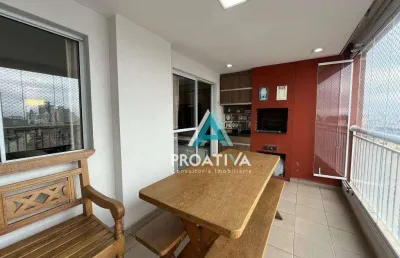 Apartamento com 3 dormitórios à venda, 115 m² - vila valparaíso - santo andré/sp