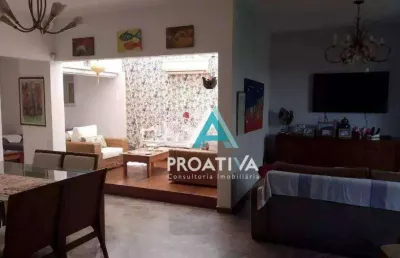 Casa com 3 dormitórios à venda, 308 m²  - jardim - santo andré/sp