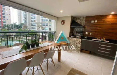 Apartamento com 3 dormitórios à venda, 144 m² - campestre - santo andré/sp