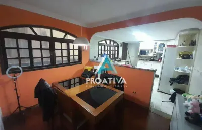 Sobrado com 3 dormitórios à venda, 140 m² por r$ 650.000,08 - campestre - santo andré/sp