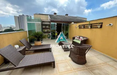 Cobertura com 2 dormitórios à venda, 100 m² - vila curuçá - santo andré/sp