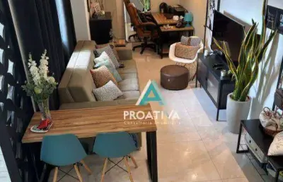 Cobertura com 2 dormitórios à venda, 120 m² - campestre - santo andré/sp