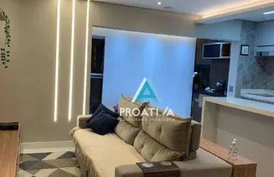 Apartamento à venda, 91 m² por r$ 1.070.000,00 - jardim - santo andré/sp