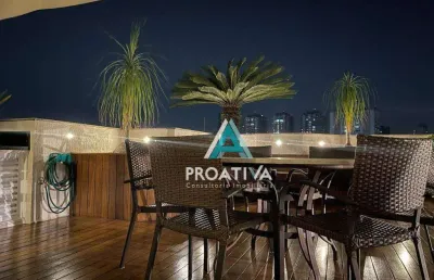 Cobertura com 3 dormitórios à venda, 330 m² - jardim - santo andré/sp