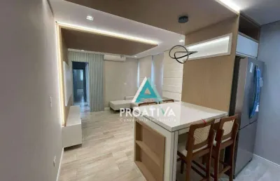Apartamento com 2 dormitórios à venda, 60 m² - campestre - santo andré/sp