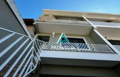 Sobrado com 3 dormitórios à venda, 200 m² - vila camilópolis - santo andré/sp