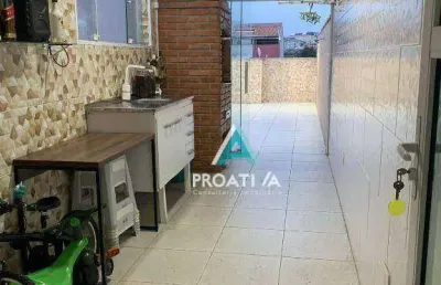 Cobertura com 2 dormitórios à venda, 82 m² - vila linda - santo andré/sp