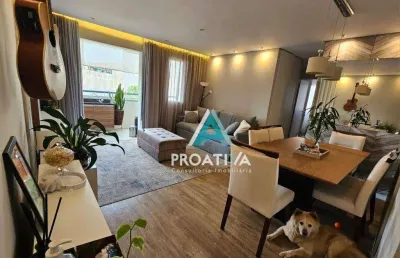 Apartamento com 2 dormitórios à venda, 73 m² - vila humaitá - santo andré/sp