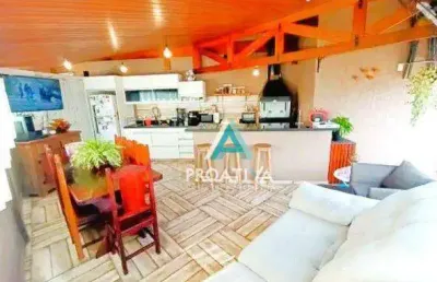 Cobertura com 3 dormitórios à venda, 154 m² - vila gilda - santo andré/sp