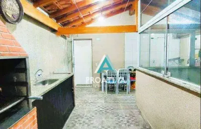 Cobertura com 2 dormitórios à venda, 101 m² - utinga - santo andré/sp