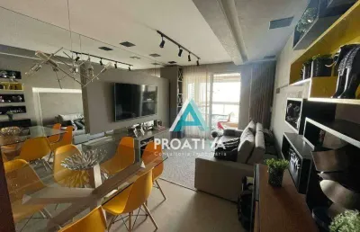 Apartamento com 2 dormitórios à venda, 78 m² - campestre - santo andré/sp