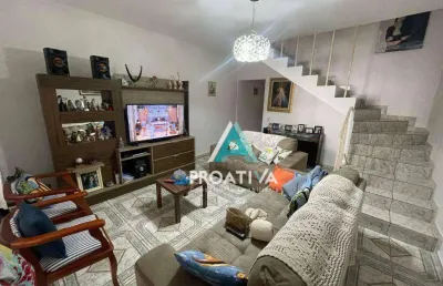 Sobrado com 2 dormitórios à venda, 137 m² - santa maria - santo andré/sp