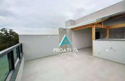 Cobertura com 2 dormitórios à venda, 57 m² por r$ 439.000,00 - jardim das maravilhas - santo andré/sp